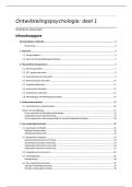 Samenvatting Ontwikkelingspsychologie deel 1 &vert; KU Leuven 