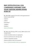 BRMP CERTIFICATION EXAM 3 2026&NewLine;COMPREHENSIVE ASSESSMENT SCRIPT&NewLine;SOLVED QUESTIONS ANSWERS UPDATED&NewLine;REVIEW SET&NewLine;