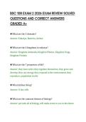 BSC 108 EXAM 2 2026 EXAM REVIEW SOLVED&NewLine;QUESTIONS AND CORRECT ANSWERS&NewLine;GRADED A&plus;