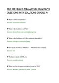 BSC 108 EXAM 3 2026 ACTUAL EXAM PAPER&NewLine;QUESTIONS WITH SOLUTIONS GRADED A&plus;