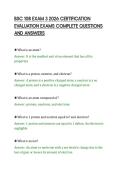 BSC 108 EXAM 3 2026 CERTIFICATION&NewLine;EVALUATION EXAMS COMPLETE QUESTIONS&NewLine;AND ANSWERS