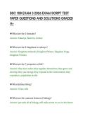 BSC 108 EXAM 3 2026 EXAM SCRIPT TEST&NewLine;PAPER QUESTIONS AND SOLUTIONS GRADED&NewLine;A&plus;