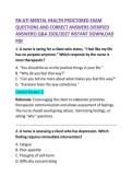 RN ATI Mental Health Proctored Exam Questions and Correct Answers Study Guide