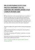 BSN 315 HESI PHARMACOLOGY EXAM&NewLine;PRACTICE ASSESSMENT 2026 FULL&NewLine;QUESTIONS AND ANSWERS GRADED A PLUS&NewLine;COMPLETE REVISION GUIDE