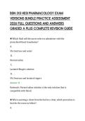 BSN 315 HESI PHARMACOLOGY EXAM&NewLine;VERSIONS BUNDLE PRACTICE ASSESSMENT&NewLine;2026 FULL QUESTIONS AND ANSWERS&NewLine;GRADED A PLUS COMPLETE REVISION GUIDE