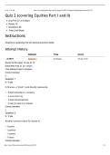 IE 420 FINANCIAL ENGINEERING QUIZ 2 &vert; EQUITIES PART I & II &vert; QUESTIONS AND ANSWERS &vert; 2026 UPDATE &vert; WITH COMPLETE SOLUTIONS&period;