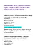 &NewLine;PN ATI Pharmacology Exam Questions and Correct Answers Study Guide