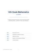 Presentation Mathematics Algebra &lpar;12th&rpar;