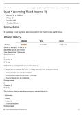 IE 420 FINANCIAL ENGINEERING QUIZ 4 &vert; FIXED INCOME II &vert; QUESTIONS AND ANSWERS &vert; 2026 UPDATE &vert; WITH COMPLETE SOLUTIONS&period;
