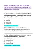 &NewLine;NR 568 Final Exam Questions and Correct Answers Study Guide