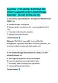 NAB Exam Questions and Correct Answers Study Guide
