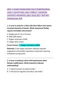 MDC 2 Exam Rasmussen Multidimensional Care II Questions and Correct Answers Study Guide
