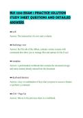 BUS 1350 EXAM 1 PRACTICE SOLUTION&NewLine;STUDY SHEET QUESTIONS AND DETAILED&NewLine;ANSWERS&NewLine;
