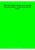 PADI Open Water Chapter 2 Knowledge Review Answers Scuba Diving Study Guide Questions and Answers Latest Version 2026&sol;2027