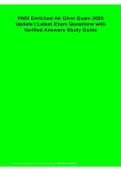 PADI Enriched Air Diver Exam 2025 Update Latest Exam Questions with Verified Answers Scuba Diving Study Guide 2026&sol;2027