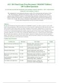 ALU 201 Final Exam 2026 Package