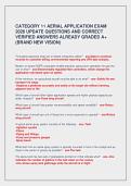 CATEGORY 11 AERIAL APPLICATION EXAM&NewLine;2026 UPDATE QUESTIONS AND CORRECT&NewLine;VERIFIED ANSWERS ALREADY GRADED A&plus;&NewLine;&lpar;BRAND NEW VISION&rpar;