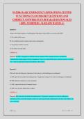IS-2200&colon; BASIC EMERGENCY OPERATIONS CENTER FUNCTIONS EXAM 2026&sol;2027 QUESTIONS AND CORRECT ANSWERS PLUS DETAILED RATIONALES &lpar;100&percnt; VERIFIED&rpar; &vert; ALREADY RATED A&plus;