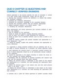 QUIZ 6 CHAPTER 15 QUESTIONS AND CORRECT VERIFIED ANSWERS