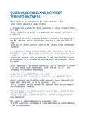 QUIZ 6 QUESTIONS AND CORRECT VERIFIED ANSWERS