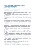 QUIZ 13 QUESTIONS AND CORRECT VERIFIED ANSWERS