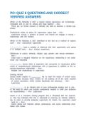 PO&colon; QUIZ 6 QUESTIONS AND CORRECT VERIFIED ANSWERS