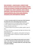 NSG 3130 EXAM 3 &ndash; GALEN COLLEGE &vert; COMPLETE EXAM REVIEW&colon; 200 PRACTICE QUESTIONS WITH CORRECT ANSWERS & DETAILED RATIONALES COVERING PAIN ASSESSMENT&comma; ACUTE VS&period; CHRONIC PAIN&comma; ANXIETY DISORDERS&comma; GRIEF & K&Uuml;BLER-ROSSSTAGES&comma; STRESS ADAPTATION &lpar;GAS&rpar;&comma; DEATH & DYIN