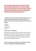 NSG 3130 EXAM 2 &lpar;GALEN&rpar; NEWEST  ACTUAL EXAM REVIEW COMPREHENSIVE PRACTICE TEST BANK&colon; 200 REAL EXAM-STYLE QUESTIONS WITH VERIFIED CORRECT ANSWERS AND DETAILED RATIONALES FOR NSG3130 FUNDAMENTAL CONCEPTS & SKILLS FOR NURSING PRACTICE II