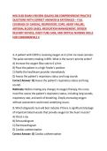 NSG 3130 EXAM 4 REVIEW &lpar;GALEN&rpar; 200 COMPREHENSIVE PRACTICE QUESTIONS WITH CORRECT ANSWERS & RATIONALES &ndash; FULL COVERAGE OF CARDIAC&comma; RESPIRATORY&comma; COPD&comma; HEART FAILURE&comma; ARTERIAL BLOOD GASES&comma; MEDICATION MANAGEMENT&comma; OXYGEN DELIVERY DEVICES&comma; CHEST TUBE CARE&comma; AND 