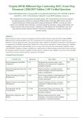 Virginia DPOR Billboard Sign Contracting &lpar;BSC&rpar; Exam 2026-2027 QUESTIONS AND ANSWERS ALREADY&NewLine;GRADED A&plus;&period; 100&percnt; Verified Solutions &vert; Updated Per Latest DPOR Guidelines &vert; Graded A