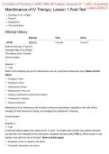 Concepts of Nursing II &lpar;BSN 266&rpar; All Lesson Quizzes &lpar;in 1 pdf&rpar; &vert; Answered&NewLine;Latest 2026&sol;27&period;