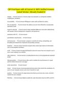 CSP Final Exam with all Correct & 100&percnt; Verified Answers &vert;Latest Version &vert;Already Graded A&plus;