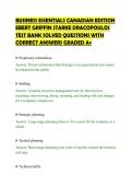 BUSINESS ESSENTIALS CANADIAN EDITION&NewLine;EBERT GRIFFIN STARKE DRACOPOULOS&NewLine;TEST BANK SOLVED QUESTIONS WITH&NewLine;CORRECT ANSWERS GRADED A&plus;