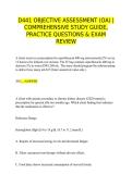 D441 OBJECTIVE ASSESSMENT &lpar;OA&rpar; &vert; COMPREHENSIVE STUDY GUIDE&comma; PRACTICE QUESTIONS & EXAM REVIEW 