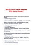 PNP301 Test 3 &lpar;cont'd&rpar; Questions With Correct Answers