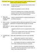 CSP Study Test Domain 2 with all Correct & 100&percnt; Verified Answers &vert;Latest Version &vert;Already Graded A&plus;