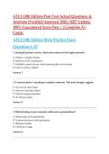 ATLS 10th Edition Post Test Actual Questions & Answers &lpar;Verified Answers&rpar; 2026 &sol; 2027 Update&comma; 100&percnt; Guaranteed Score Pass &vert;&vert;Complete A&plus; Guide