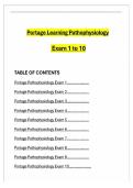 Portage Pathophysiology Module 1 to 10 Exam &lpar;2026 &sol; 2027&rpar; Questions and Verified Answers&comma; 100&percnt; Guarantee Pass&NewLine;
