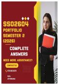 SSO2604 PORTFOLIO SEMESTER 2 2026 - COMPLETE ANSWERS