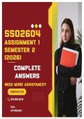 SSO2604 ASSIGNMENT 1 SEMESTER 2 2026 - COMPLETE ANSWERS