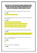 WGU D413 TEST -TELECOMM AND WIRELESS COMMUNICATION &vert; VERIFIED QUESTIONS AND ANSWERS&vert;COMPREHENSIVE STUDY GUIDE&vert;A&plus; STUDY GRADED &vert; NEWEST 2026&sol;2027 UPDATE