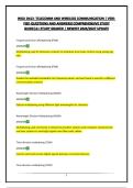 WGU D413 -TELECOMM AND WIRELESS COMMUNICATION &vert; VERI-FIED QUESTIONS AND ANSWERS&vert;COMPREHENSIVE STUDY GUIDE&vert;A&plus; STUDY GRADED &vert; NEWEST 2026&sol;2027 UPDATE