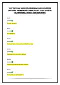 D413 TELECOMM AND WIRELESS COMMUNICATION &vert; VERIFIED QUESTIONS AND ANSWERS&vert;COMPREHENSIVE STUDY GUIDE&vert;A&plus; STUDY GRADED &vert; NEWEST 2026&sol;2027 UPDATE