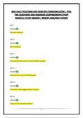 WGU D413 TELECOMM AND WIRELESS COMMUNICATION &vert; VERIFIED QUESTIONS AND ANSWERS&vert;COMPREHENSIVE STUDY GUIDE&vert;A&plus; STUDY GRADED &vert; NEWEST 2026&sol;2027 UPDATE
