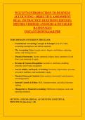 WGU D774 INTRODUCTION TO BUSINESS &NewLine;ACCOUNTING - OBJECTIVE ASSESSMENT &NewLine;REAL 150 PRACTICE QUESTIONS EDITION&colon; &NewLine;2025&sol;2026 VERIFIED ANSWERS & DETAILED &NewLine;RATIONALES &NewLine;INSTANT DOWNLOAD PDF