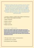 PEARSON VUE REAL ESTATE &lpar;NATIONAL&rpar; EXAM LATEST 2026&sol;2027 PRACTICE QUESTIONS AND STUDY GUIDE ACCURATE EXAM ACTUAL QUESTIONS AND CORRECT DETAILED SOLUTIONS WITH RATIONALES &lpar;CORRECT VERIFIED ANSWERS&rpar; NEWEST UPDATED VERSION 2026 EDITION &vert;GUARANTEED PASS A&plus; &vert;F