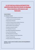 U1 UST INSTALLATION & RETROFITTING &NewLine;CERTIFICATION PRACTICE EXAM 120 Multiple &NewLine;Choice Questions with Answers and &NewLine;Rationales