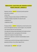 NR548 Exam 2 Study Guide &vert; Psychiatric Interview Questions & Answers&NewLine;&NewLine;