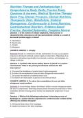 Nutrition Therapy and Pathophysiology &vert; Comprehensive Study Guide&comma; Practice Exam&comma; Questions & Answers&comma; Medical Nutrition Therapy Exam Prep&comma; Disease Processes&comma; Clinical Nutrition&comma; Therapeutic Diets&comma; Metabolism&comma; Diabetes Management&comma; Cardiovascular & Renal N
