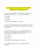 FL CAM LICENSE EXAM QUESTIONS WITH CORRECT&NewLine;ANSWERS 100&percnt; VERIFIED 2025-2026